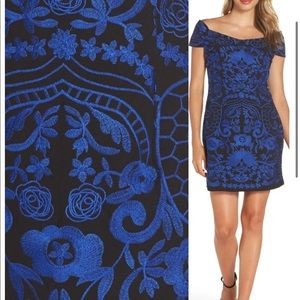 Foxiedox Betina Embroidered Body-Con Dress